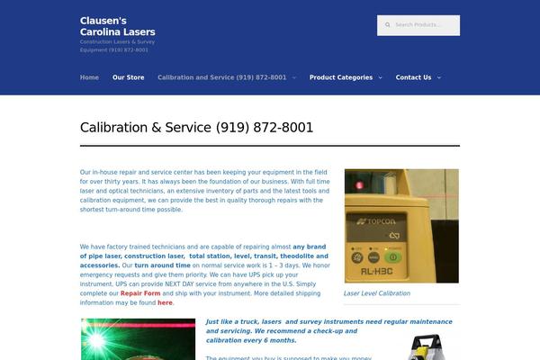 Storefront theme site design template sample