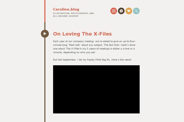 carolinemoore.net site used Caroblog