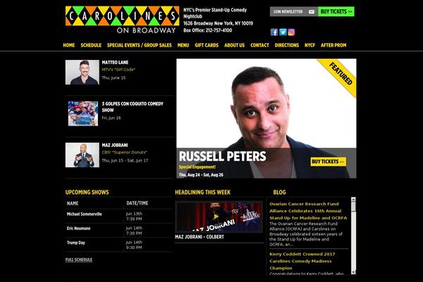 caroline theme websites examples