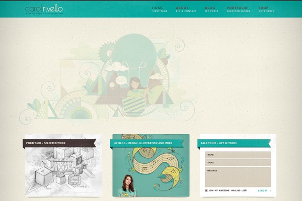carolrivello.com site used Oaknut