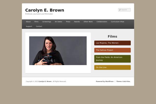 Catch Box theme site design template sample
