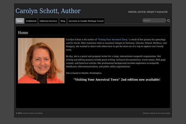 Suffusion theme site design template sample