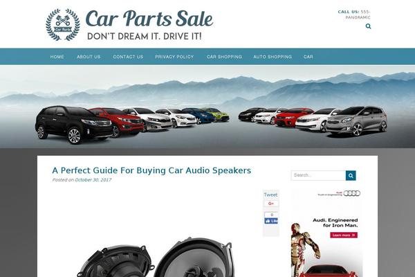 Panoramic theme site design template sample