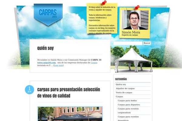 Bueno theme site design template sample