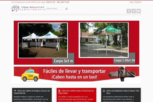 Camy theme site design template sample