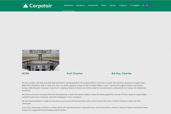 carpatair.com site used Enfold1