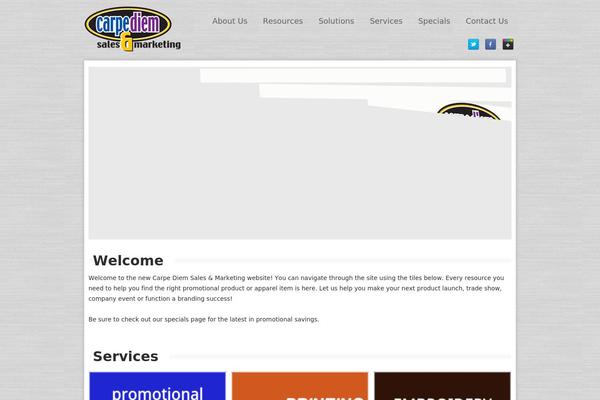 Carpediem theme site design template sample