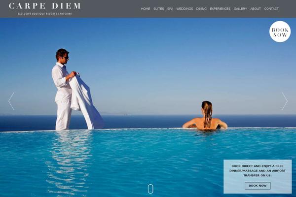 Carpediem theme site design template sample