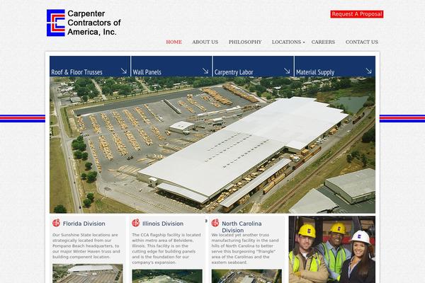 Carpenter theme site design template sample