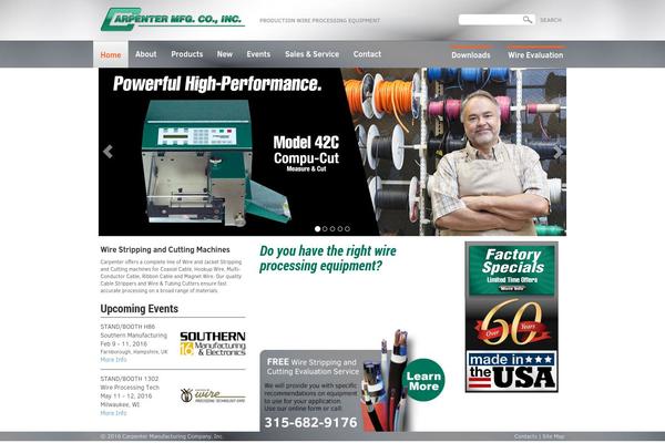 Carpenter theme site design template sample