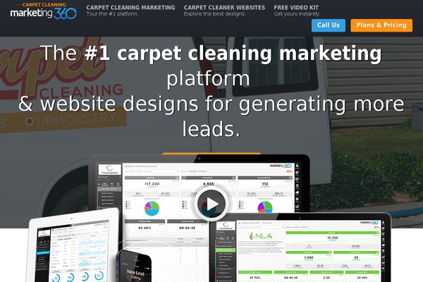 Marketing360-vertical theme site design template sample