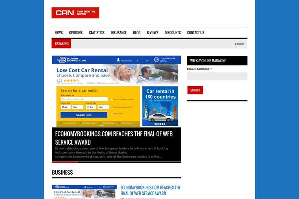 News theme site design template sample