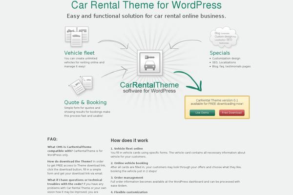 carrentaltheme.com site used Car-rental-theme