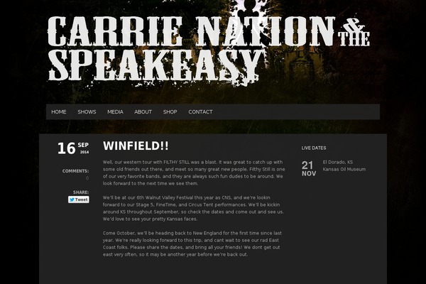 Site using Bizarski Cute Records plugin