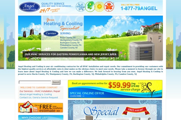 Voyage theme site design template sample