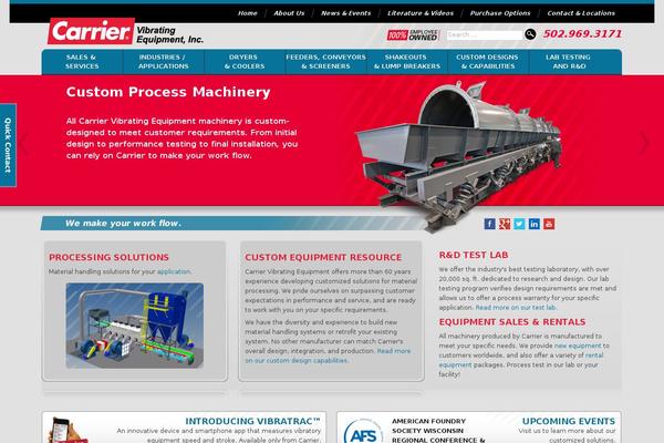 Carrier theme site design template sample