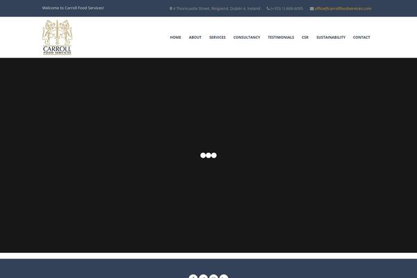Food theme site design template sample