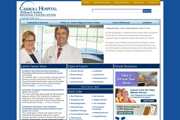 carrollregionalcancer.org site used Ccdemo-master-v5