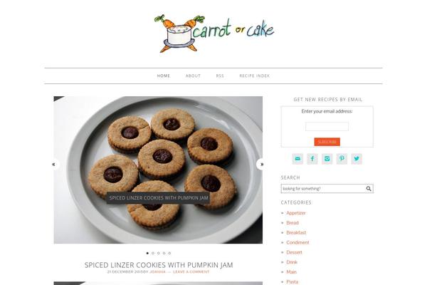 Foodie theme site design template sample