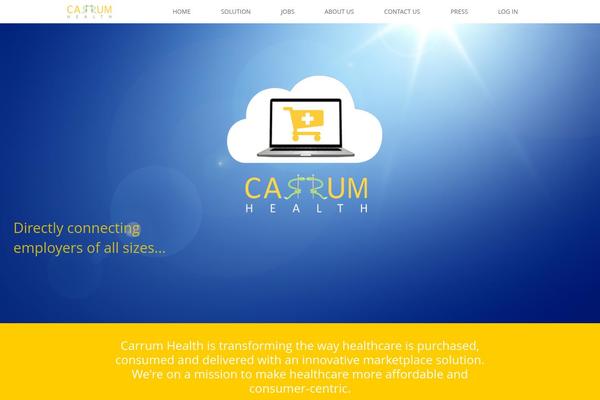 Vantage theme site design template sample
