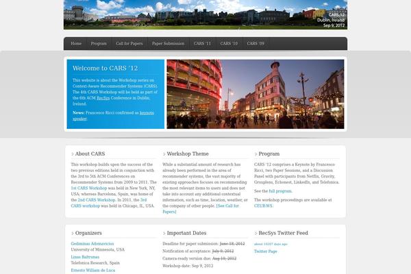 Enterprise theme site design template sample