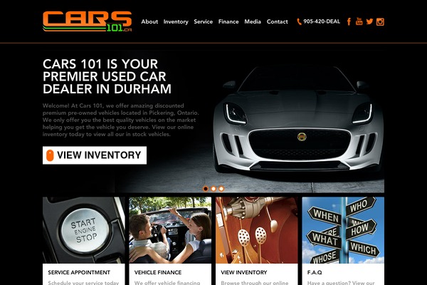 Cars theme site design template sample