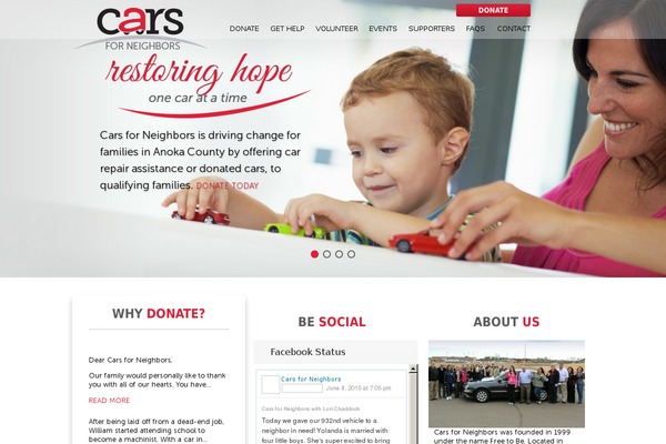 carsforneighbors.org site used Cfn-theme