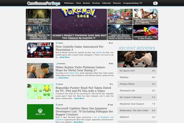 carsgamesforboys.com site used Dualshockers2