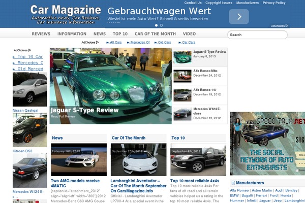 Gazpomag theme site design template sample