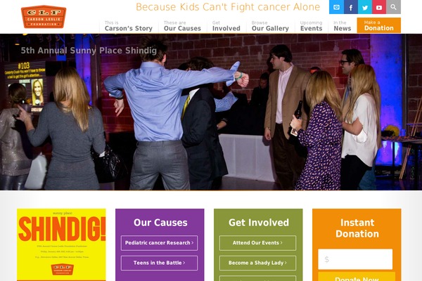 Charitas theme site design template sample