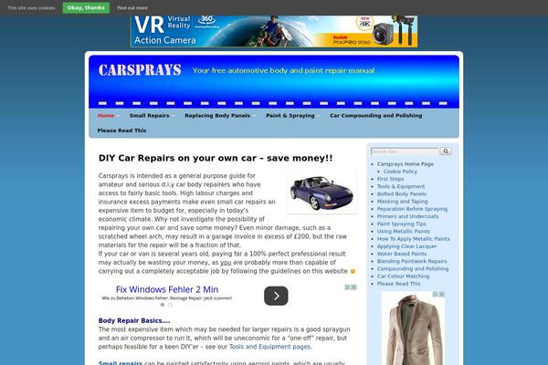 Site using CC Child Pages plugin