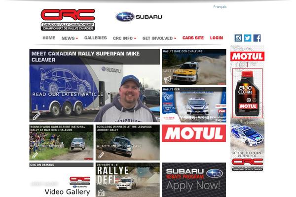 carsrally.ca site used Crcrally