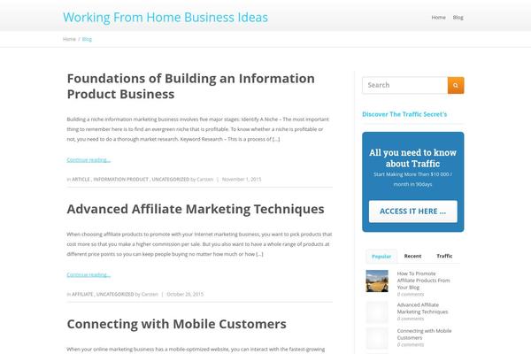 Ignition theme site design template sample