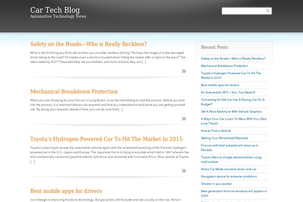 cartechblog.com site used Universal Web