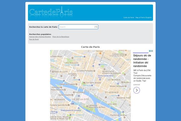 cartedeparis.com site used Map-site