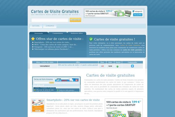 cartes-de-visite-gratuites.fr site used Bluemist
