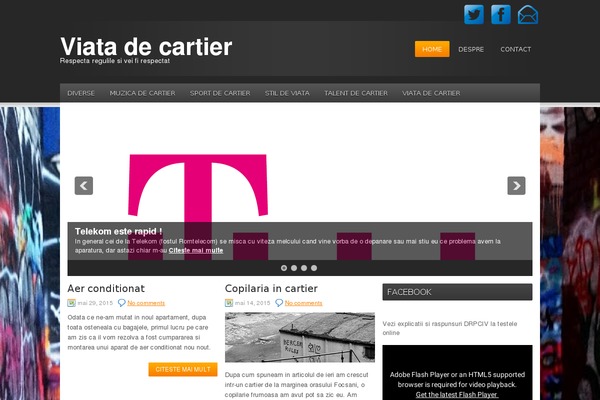 cartierul.net site used Upstream