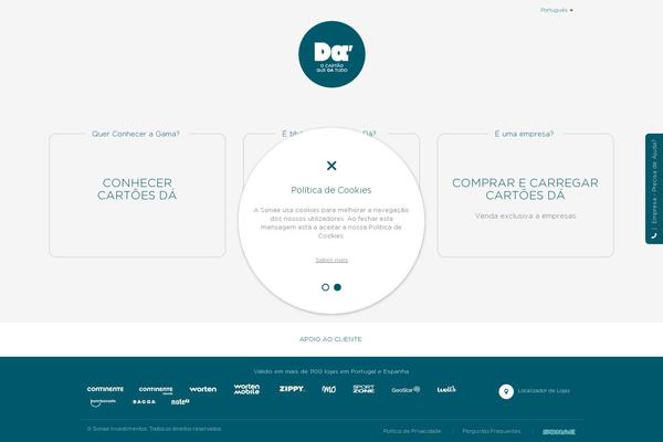 cartoespresente.com site used Dacartao