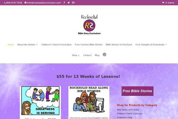 Divi child theme site design template sample