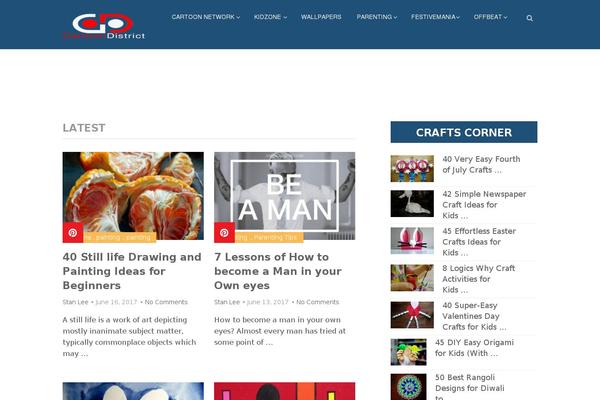 Oliver theme site design template sample