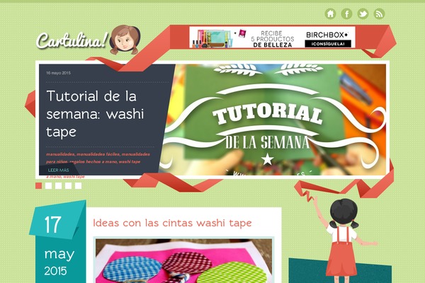cartulina.es site used Blogo