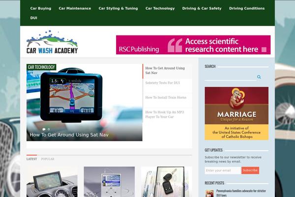 AquaMag theme site design template sample