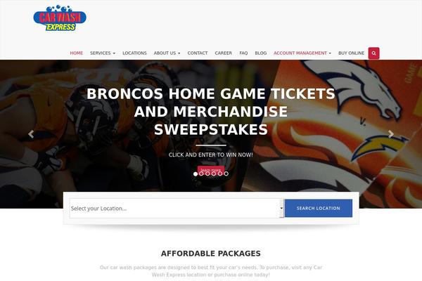 Carwash theme site design template sample