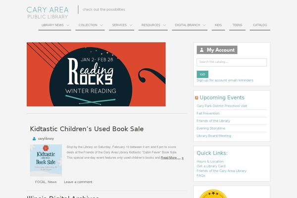 Site using Library-bookshelves plugin
