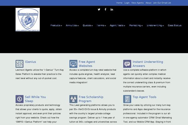 carylevinson.com site used Themify-ultra-2