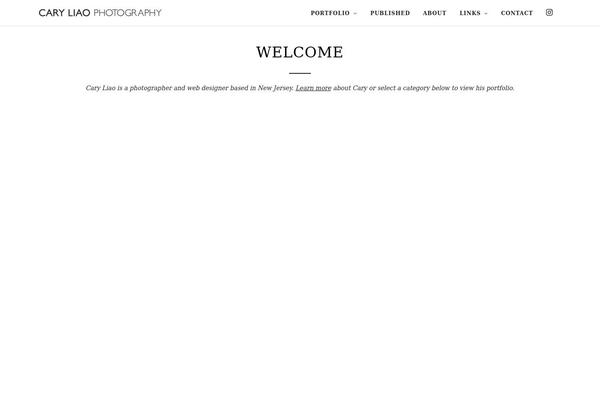 Photography theme site design template sample