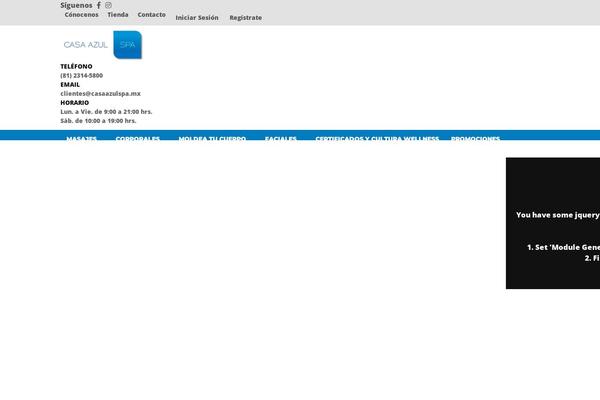 Zafiro theme site design template sample