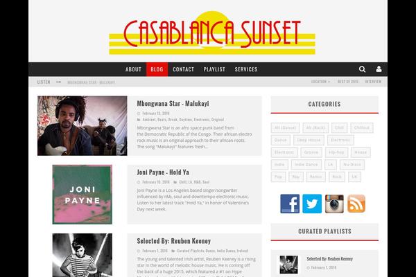 Valenti theme site design template sample