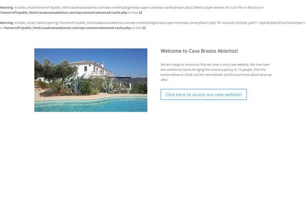 Site using WP Super Cache plugin