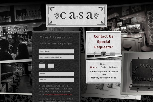 Casa theme site design template sample